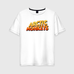 Женская футболка хлопок Oversize с принтом Arctic Monkeys , 100% хлопок | свободный крой, круглый ворот, спущенный рукав, длина до линии бедер
 | британская | гараж | группа | инди рок | метал | постпанк | психоделический | ривайвл | рок | хай грин | электроник
