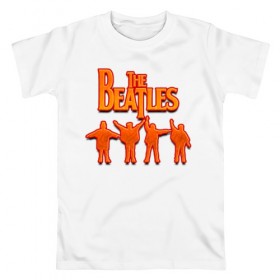 Мужская футболка хлопок с принтом The Beatles , 100% хлопок | прямой крой, круглый вырез горловины, длина до линии бедер, слегка спущенное плечо. | битлз | британская | группа | джон леннон | джордж харрисон | ливерпуль | пол маккартни | ринго старр | рок