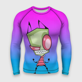 Мужской рашгард 3D с принтом Захватчик Зим (2) ,  |  | invader | invader zim | zim | захват | захватчик зим | зим | мультфильм | нло | пришелец