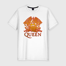 Мужская футболка хлопок Slim с принтом Queen  , 92% хлопок, 8% лайкра | приталенный силуэт, круглый вырез ворота, длина до линии бедра, короткий рукав | queen | богемская рапсодия | брайан мэи | британская | группа | королева | роджер тейлор | рок | фредди меркьюри