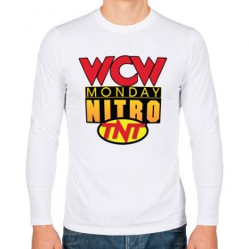 Мужской лонгслив хлопок с принтом WCW Monday Night Nitro , 100% хлопок |  | nitro | wcw | wrestling | рестлинг