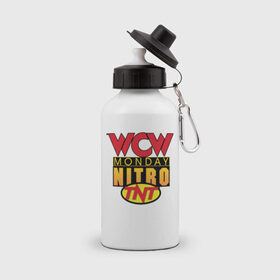 Бутылка спортивная с принтом WCW Monday Night Nitro , металл | емкость — 500 мл, в комплекте две пластиковые крышки и карабин для крепления | nitro | wcw | wrestling | рестлинг
