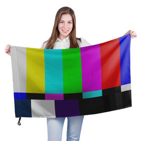 Флаг 3D с принтом Настроечная таблица , 100% полиэстер | плотность ткани — 95 г/м2, размер — 67 х 109 см. Принт наносится с одной стороны | television | tv | настроечная таблица | тв | телевизор