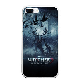 Чехол для iPhone 7Plus/8 Plus матовый с принтом The witcher , Силикон | Область печати: задняя сторона чехла, без боковых панелей | play | the witcher | ведьмак | ведьмак 3 | игра | компьютерная игра