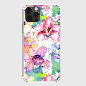 Чехол для iPhone 12 Pro Max с принтом Цветы , Силикон |  | art | bright | colors | drops | field | flowers | painting | splashes | watercolor | акварель | брызги | живопись | искусство | капли | полевые | цвета | цветы | яркие