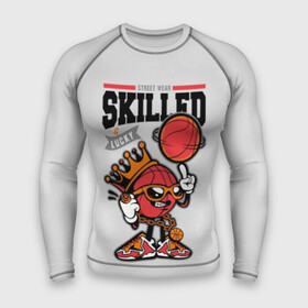 Мужской рашгард 3D с принтом Skilled and lucky ,  |  | ball | basketball | black | clo | cool | crown | finger | gold | lucky | ring | sneakers | street | teenager | text | white | баскетбол | баскетболист | большая | кольцо | корона | кроссовки | крутой | мяч | надпись | опытный | очки | перчатки |