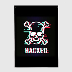 Постер с принтом Pirate sign , 100% бумага
 | бумага, плотность 150 мг. Матовая, но за счет высокого коэффициента гладкости имеет небольшой блеск и дает на свету блики, но в отличии от глянцевой бумаги не покрыта лаком | attack | bones | glitch | hacked | hacker | pirate | sign | skull | symbol | text | warning | атака | взломанный | глюк | знак | кости | пиратский | предупреждение | символ | текст | хакер | череп