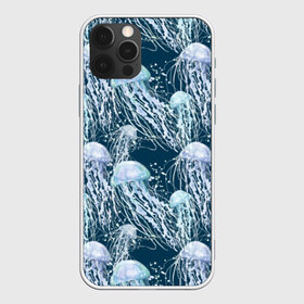 Чехол для iPhone 12 Pro Max с принтом Медузы , Силикон |  | Тематика изображения на принте: bubbles | cant | depth | dome | float | flock | jellyfish | long | mirror | sea | shimmer | tails | transparent | water | вода | глубина | длинные | зеркальное | косяк | купол | медузы | мерцание | море | плывут | прозрачные | пузыри | стая | хвосты