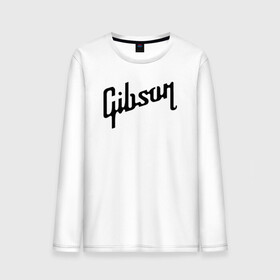 Мужской лонгслив хлопок с принтом Gibson , 100% хлопок |  | gibson | гибсон