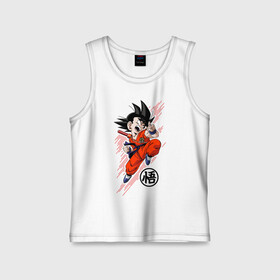 Детская майка хлопок с принтом  Драконий жемчуг ,  |  | anime | dragon ball | son goku | аниме | гоку | драконий жемчуг | жемчуг дракона | манга | сон гоку | супер сайян