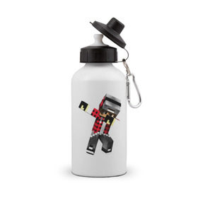 Бутылка спортивная с принтом Dab Minecraft , металл | емкость — 500 мл, в комплекте две пластиковые крышки и карабин для крепления | dab | deb | minecraft | даб | деб | майнкрафт