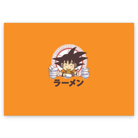 Поздравительная открытка с принтом Saiyan Ramen - Dragon Ball Z , 100% бумага | плотность бумаги 280 г/м2, матовая, на обратной стороне линовка и место для марки
 | Тематика изображения на принте: ball z | dragon | акира | дракона | драконий | жемчуг | зет | иероглиф | манга | ниндзя | стиль | торияма | японский