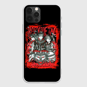 Чехол для iPhone 12 Pro с принтом babymetal anime , силикон | область печати: задняя сторона чехла, без боковых панелей | black | metall | аниме | бэбиметал | волки | девочки | рамка | рок | тяжелаямузыка | тянки