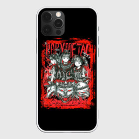 Чехол для iPhone 12 Pro Max с принтом babymetal anime , Силикон |  | black | metall | аниме | бэбиметал | волки | девочки | рамка | рок | тяжелаямузыка | тянки