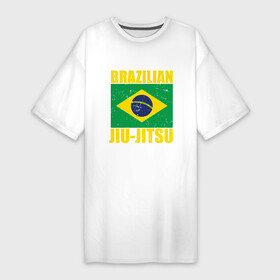 Платье-футболка хлопок с принтом Brazilian Jiu Jitsu ,  |  | box | boxing | bruce lee | champion | dragon | fight | fighter | judo | muay thai | team | tiger | ufc | али | боевые | боец | бой | бокс | боксер | борьба | брюс ли | воин | дзюдо | дракон | единоборства | искусство | карате | контакт | кулак | лев