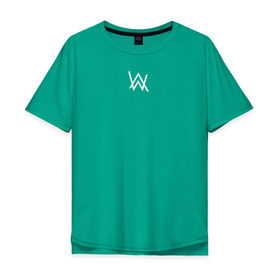 Мужская футболка хлопок Oversize с принтом Alan Walker , 100% хлопок | свободный крой, круглый ворот, “спинка” длиннее передней части | alan | alan walker | edm | music | алан уокер | музыка | песни алана уокера
