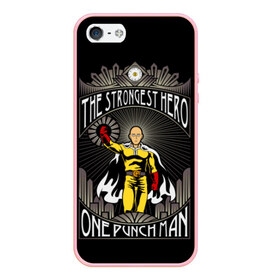 Чехол для iPhone 5/5S матовый с принтом One Punch Man , Силикон | Область печати: задняя сторона чехла, без боковых панелей | one punch man | onepunchman | oppai | аниме | ван панч мен | ванпанчмен | манга | сайтама | супергерои | человек один удар