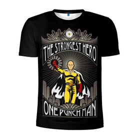 Мужская футболка 3D спортивная с принтом One Punch Man , 100% полиэстер с улучшенными характеристиками | приталенный силуэт, круглая горловина, широкие плечи, сужается к линии бедра | one punch man | onepunchman | oppai | аниме | ван панч мен | ванпанчмен | манга | сайтама | супергерои | человек один удар