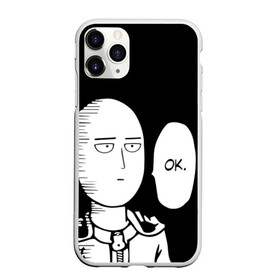 Чехол для iPhone 11 Pro Max матовый с принтом One Punch Man , Силикон |  | one punch man | onepunchman | oppai | аниме | ван панч мен | ванпанчмен | манга | сайтама | супергерои | человек один удар