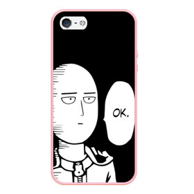 Чехол для iPhone 5/5S матовый с принтом One Punch Man , Силикон | Область печати: задняя сторона чехла, без боковых панелей | one punch man | onepunchman | oppai | аниме | ван панч мен | ванпанчмен | манга | сайтама | супергерои | человек один удар