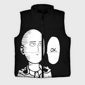 Мужской жилет утепленный 3D с принтом One Puncn Man OK ,  |  | one punch man | onepunchman | oppai | аниме | ван панч мен | ванпанчмен | манга | сайтама | супергерои | человек один удар