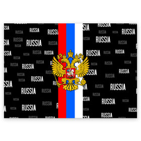 Поздравительная открытка с принтом RUSSIA , 100% бумага | плотность бумаги 280 г/м2, матовая, на обратной стороне линовка и место для марки
 | criminal russia | moscow russia | mother russia. | russia | team russia | за русь | костюм россия | раша | россия | русь