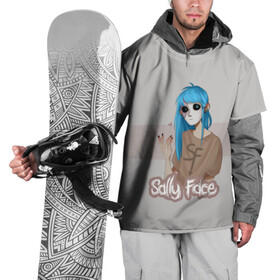 Накидка на куртку 3D с принтом Sally Face , 100% полиэстер |  | blue | diane | face | fisher | gizmo | henry | johnson | killer | larry | sally | генри | гизмо | джонсон | диана | ларри | лицо | салли | фейс | фишер