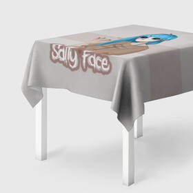 Скатерть 3D с принтом Sally Face , 100% полиэстер (ткань не мнется и не растягивается) | Размер: 150*150 см | Тематика изображения на принте: blue | diane | face | fisher | gizmo | henry | johnson | killer | larry | sally | генри | гизмо | джонсон | диана | ларри | лицо | салли | фейс | фишер