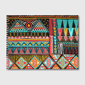 Альбом для рисования с принтом Африканский стиль , 100% бумага
 | матовая бумага, плотность 200 мг. | Тематика изображения на принте: africa | african | pattern | style | trend | африка | африканский стиль | геометрия | мода | орнамент | паттерн | стиль | тренд