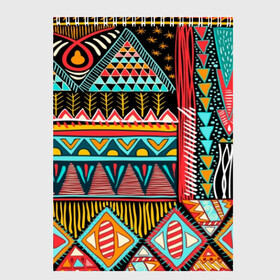 Скетчбук с принтом Африканский стиль , 100% бумага
 | 48 листов, плотность листов — 100 г/м2, плотность картонной обложки — 250 г/м2. Листы скреплены сверху удобной пружинной спиралью | Тематика изображения на принте: africa | african | pattern | style | trend | африка | африканский стиль | геометрия | мода | орнамент | паттерн | стиль | тренд