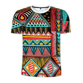 Мужская футболка 3D спортивная с принтом Африканский стиль , 100% полиэстер с улучшенными характеристиками | приталенный силуэт, круглая горловина, широкие плечи, сужается к линии бедра | africa | african | pattern | style | trend | африка | африканский стиль | геометрия | мода | орнамент | паттерн | стиль | тренд
