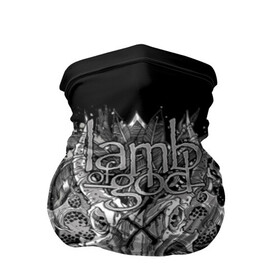 Бандана-труба 3D с принтом Lamb of God , 100% полиэстер, ткань с особыми свойствами — Activecool | плотность 150‒180 г/м2; хорошо тянется, но сохраняет форму | Тематика изображения на принте: death metal | lamb of god | log | грув метал | группы | метал | музыка | рок | трэш