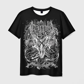 Мужская футболка 3D с принтом Lamb of God , 100% полиэфир | прямой крой, круглый вырез горловины, длина до линии бедер | death metal | lamb of god | log | грув метал | группы | метал | музыка | рок | трэш