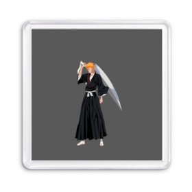 Магнит 55*55 с принтом Kurosaki Ichigo , Пластик | Размер: 65*65 мм; Размер печати: 55*55 мм | 