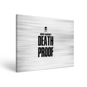 Холст прямоугольный с принтом Death Proof , 100% ПВХ |  | Тематика изображения на принте: death proof | quentin | tarantino | квентин тарантино | тарантино