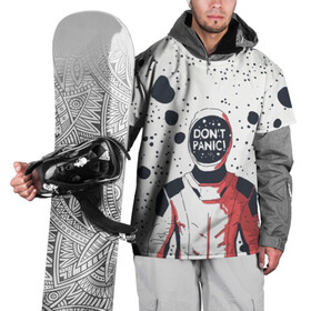Накидка на куртку 3D с принтом Без паники , 100% полиэстер |  | dont panic | falcon heavy | spacex | tesla | астронавт | без паники | звезды | илон | илон маск | космонавт | космос | манекен | марс | маск | ракета | тесла