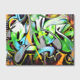 Альбом для рисования с принтом graffity , 100% бумага
 | матовая бумага, плотность 200 мг. | felipe pantone | grafity | paint | street art | urban | город | граффити | искусство | кирпичи | краски | рисунки | стена | улицы | уличное искусство