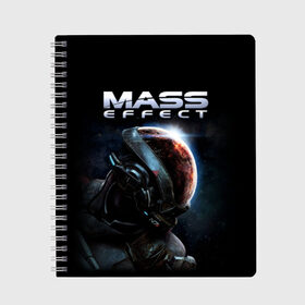 Тетрадь с принтом Mass Effect , 100% бумага | 48 листов, плотность листов — 60 г/м2, плотность картонной обложки — 250 г/м2. Листы скреплены сбоку удобной пружинной спиралью. Уголки страниц и обложки скругленные. Цвет линий — светло-серый
 | Тематика изображения на принте: andromeda | n7 | игры | компьютерные игры | масс эффект