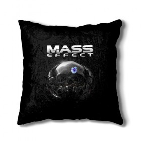 Подушка 3D с принтом Mass Effect , наволочка – 100% полиэстер, наполнитель – холлофайбер (легкий наполнитель, не вызывает аллергию). | состоит из подушки и наволочки. Наволочка на молнии, легко снимается для стирки | andromeda | n7 | игры | компьютерные игры | масс эффект