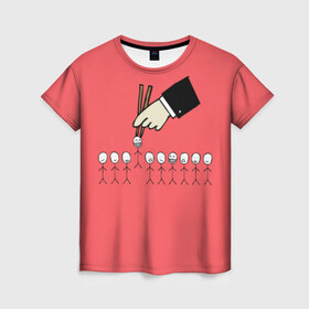 Женская футболка 3D с принтом HR , 100% полиэфир ( синтетическое хлопкоподобное полотно) | прямой крой, круглый вырез горловины, длина до линии бедер | hr | hr manager | hr менеджер | human resources | кадровик | профессии