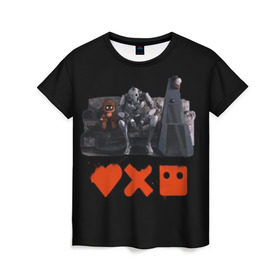 Женская футболка 3D с принтом Love Death Robots , 100% полиэфир ( синтетическое хлопкоподобное полотно) | прямой крой, круглый вырез горловины, длина до линии бедер | horror | it | love death  robots | netflix | будущее | искусственный интеллект | наука | технологии | фантастика