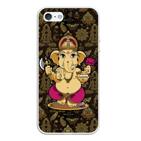 Чехол для iPhone 5/5S матовый с принтом Ganesha , Силикон | Область печати: задняя сторона чехла, без боковых панелей | animal | ax | crown | decoration | elephant | ethnic | flower | food | god | gold | hands | hold | india | lily | mouse | благополучие | бог | божество | ганеша | держит | еда | животное | золото | индия | индуизм | корона | лилия | м | много | мудрость |