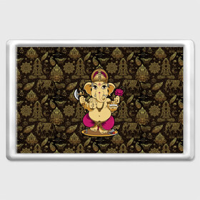 Магнит 45*70 с принтом Ganesha , Пластик | Размер: 78*52 мм; Размер печати: 70*45 | animal | ax | crown | decoration | elephant | ethnic | flower | food | god | gold | hands | hold | india | lily | mouse | благополучие | бог | божество | ганеша | держит | еда | животное | золото | индия | индуизм | корона | лилия | м | много | мудрость |