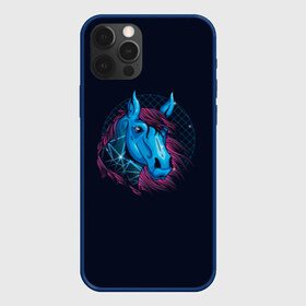 Чехол для iPhone 12 Pro Max с принтом Лошадь Неон , Силикон |  | horse | neon | конь | лошади | лошадь | неон | ретро
