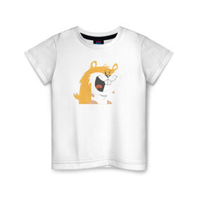 Детская футболка хлопок с принтом Хомяк , 100% хлопок | круглый вырез горловины, полуприлегающий силуэт, длина до линии бедер | hamster | хомяк | хомяки