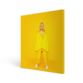 Холст квадратный с принтом Billie Eilish , 100% ПВХ |  | Тематика изображения на принте: bad guy | bellyache | billie eilish | bury a friend | ocean eyes | when we all fall asleep where do we go | билли айлиш | музыка | певица