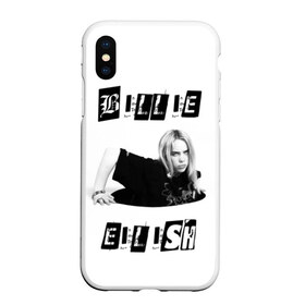 Чехол для iPhone XS Max матовый с принтом Billie Eilish , Силикон | Область печати: задняя сторона чехла, без боковых панелей | bad guy | bellyache | billie eilish | bury a friend | ocean eyes | when we all fall asleep where do we go | билли айлиш | музыка | певица