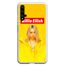 Чехол для Honor 20 с принтом Billie Eilish , Силикон | Область печати: задняя сторона чехла, без боковых панелей | Тематика изображения на принте: bad guy | bellyache | billie eilish | bury a friend | ocean eyes | when we all fall asleep where do we go | билли айлиш | музыка | певица