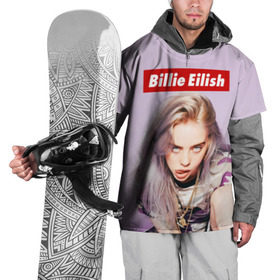 Накидка на куртку 3D с принтом Billie Eilish , 100% полиэстер |  | bad guy | bellyache | billie eilish | bury a friend | ocean eyes | when we all fall asleep where do we go | билли айлиш | музыка | певица