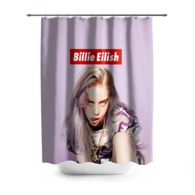 Штора 3D для ванной с принтом Billie Eilish , 100% полиэстер | плотность материала — 100 г/м2. Стандартный размер — 146 см х 180 см. По верхнему краю — пластиковые люверсы для креплений. В комплекте 10 пластиковых колец | bad guy | bellyache | billie eilish | bury a friend | ocean eyes | when we all fall asleep where do we go | билли айлиш | музыка | певица